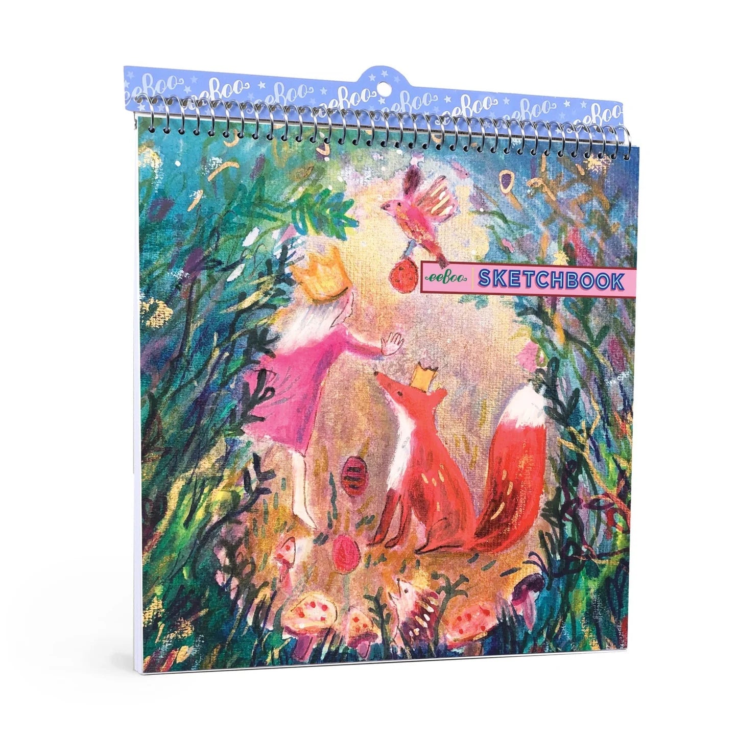 eeBoo King Fox Square Sketchbook