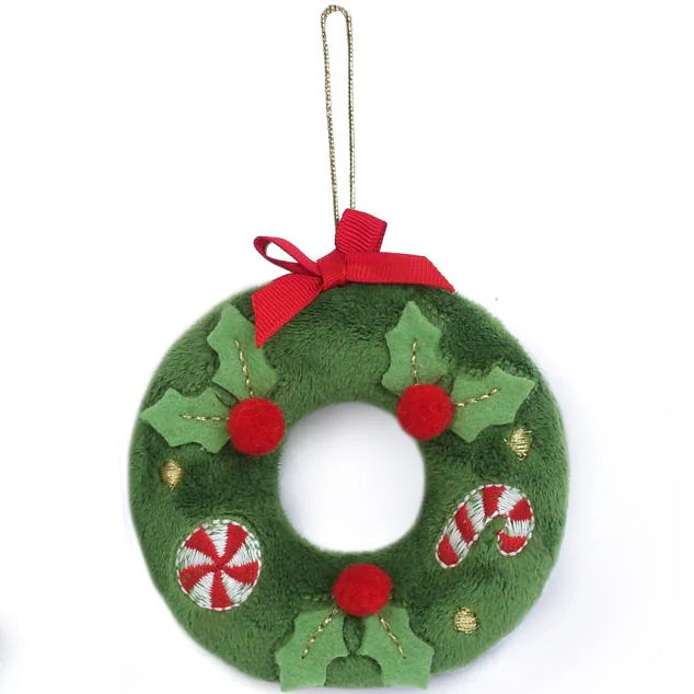 Mon Ami Merry Holiday Wreath Ornament