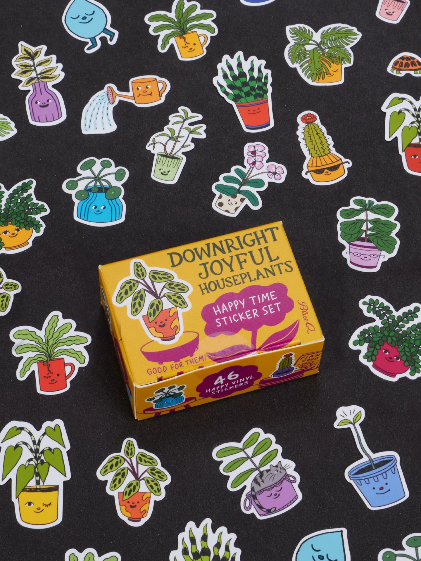 BLUQ Downright Joyful Houseplants Happy Time Sticker Set
