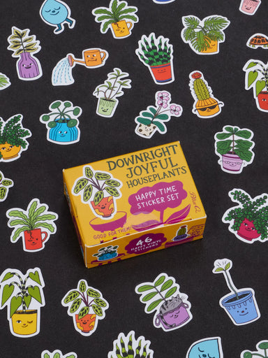 BLUQ Downright Joyful Houseplants Happy Time Sticker Set