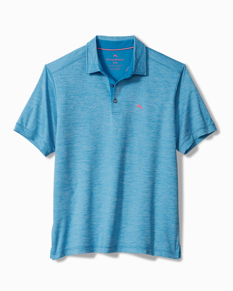 Tommy Bahama San Raphael Island Zone Polo Vibrant Sea M  023791032289