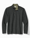 Tommy Bahama Flipview Half Zip Charcoal Heather M 023768112709