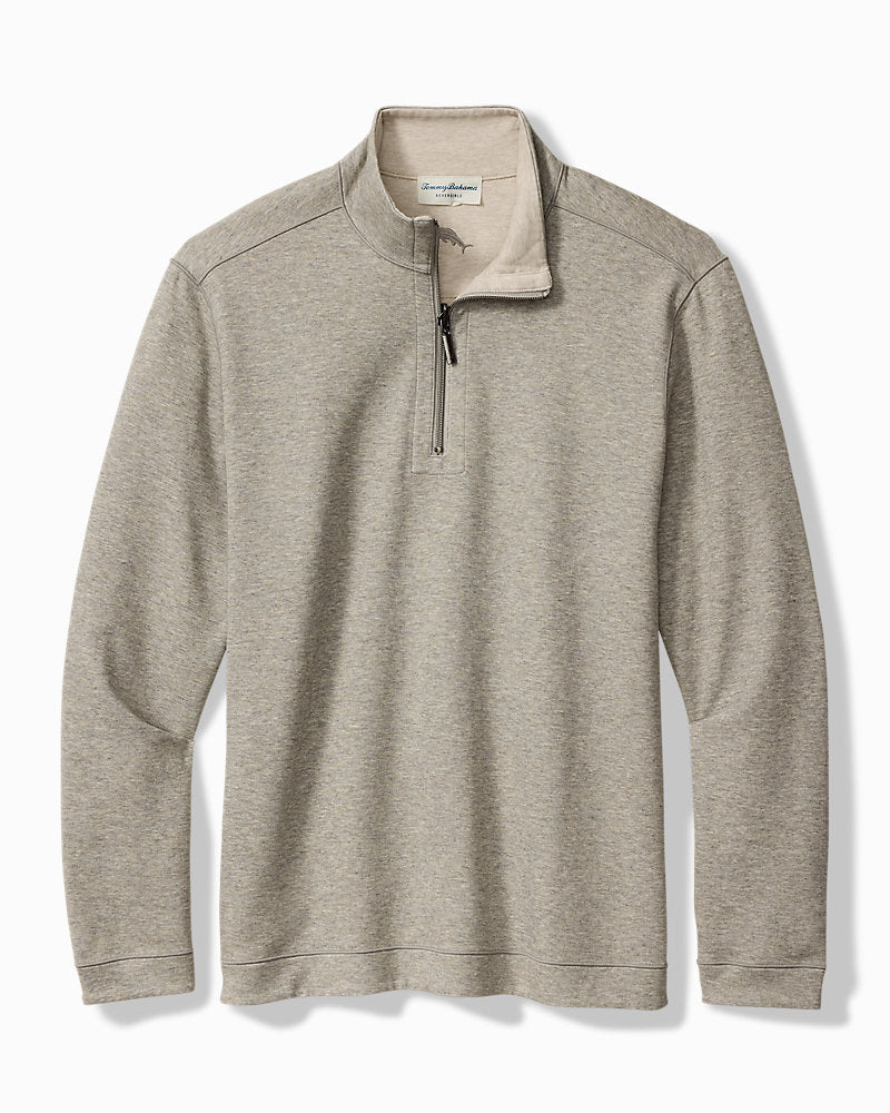 Tommy Bahama Flipview Half Zip Vapor Heather M 023768113126