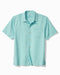 Tommy Bahama Coastal Breeze Check Camp Shirt Hummingbird Blue M  023791016876