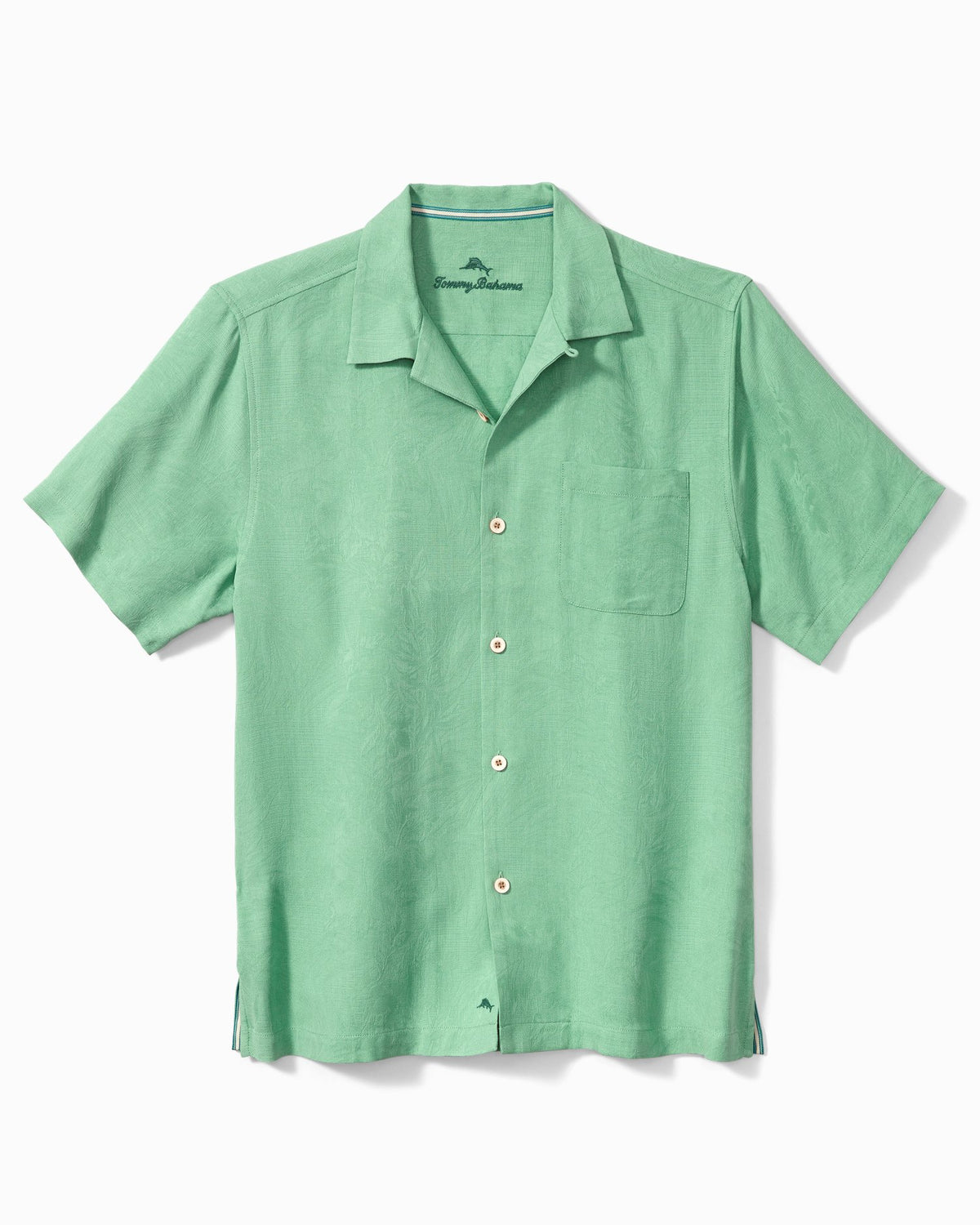 Tommy Bahama Bali Border Silk Camp Shirt (Color: Navy, Size M) at   Men's Clothing store