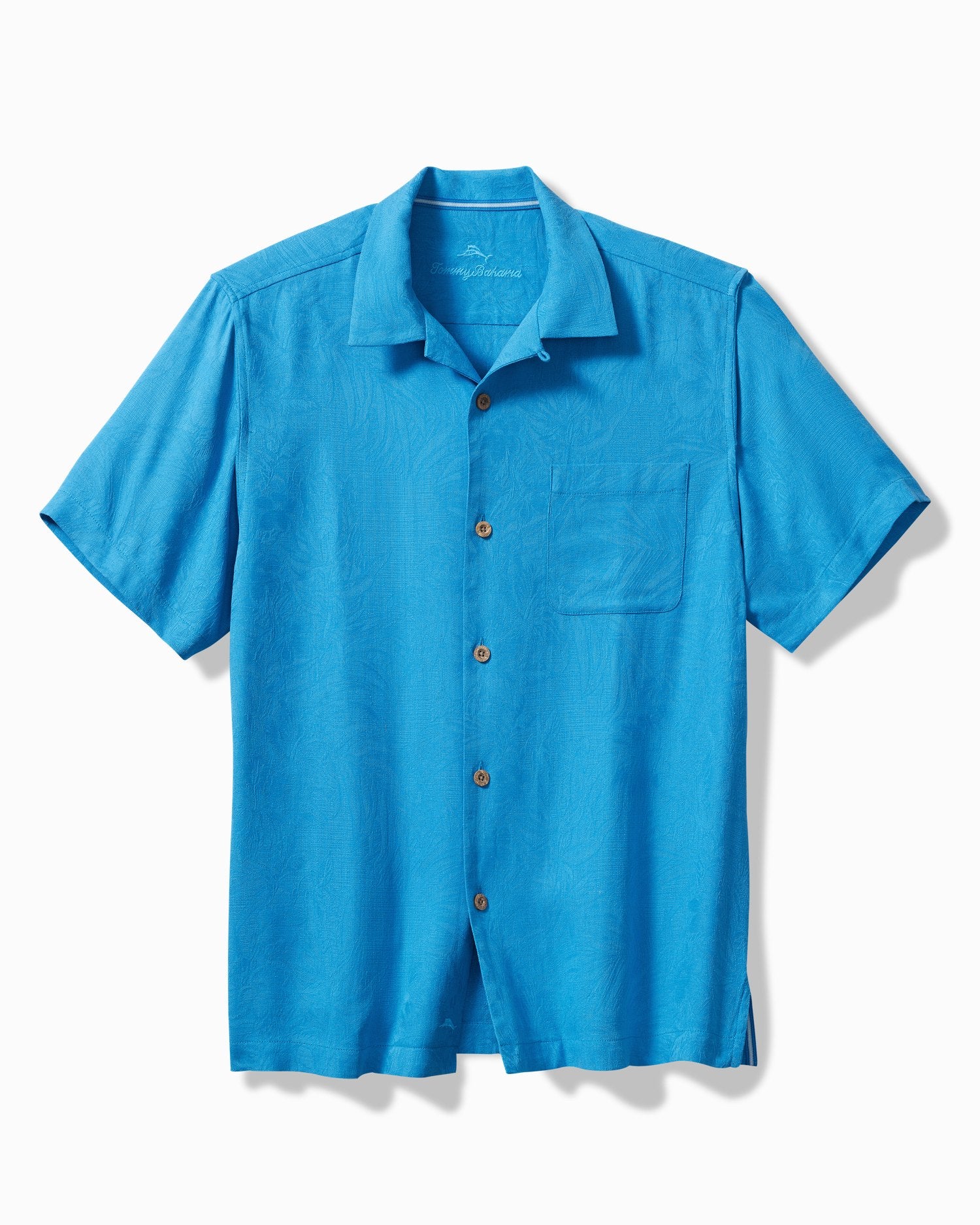 Tommy Bahama Tropic Isles Short Sleeve Camp Shirt Blue Canal S  56876351