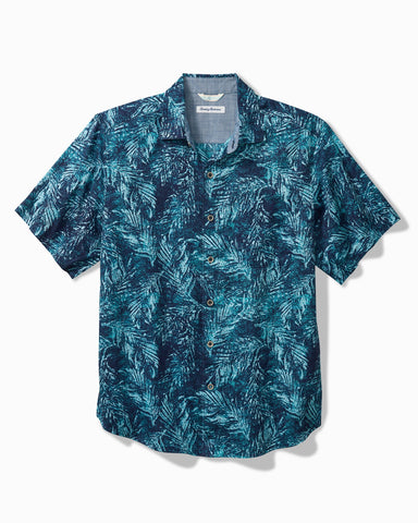 Tommy Bahama Tortola Le Coco Fronds Short Sleeve Camp Shirt Coastline M  023791569303