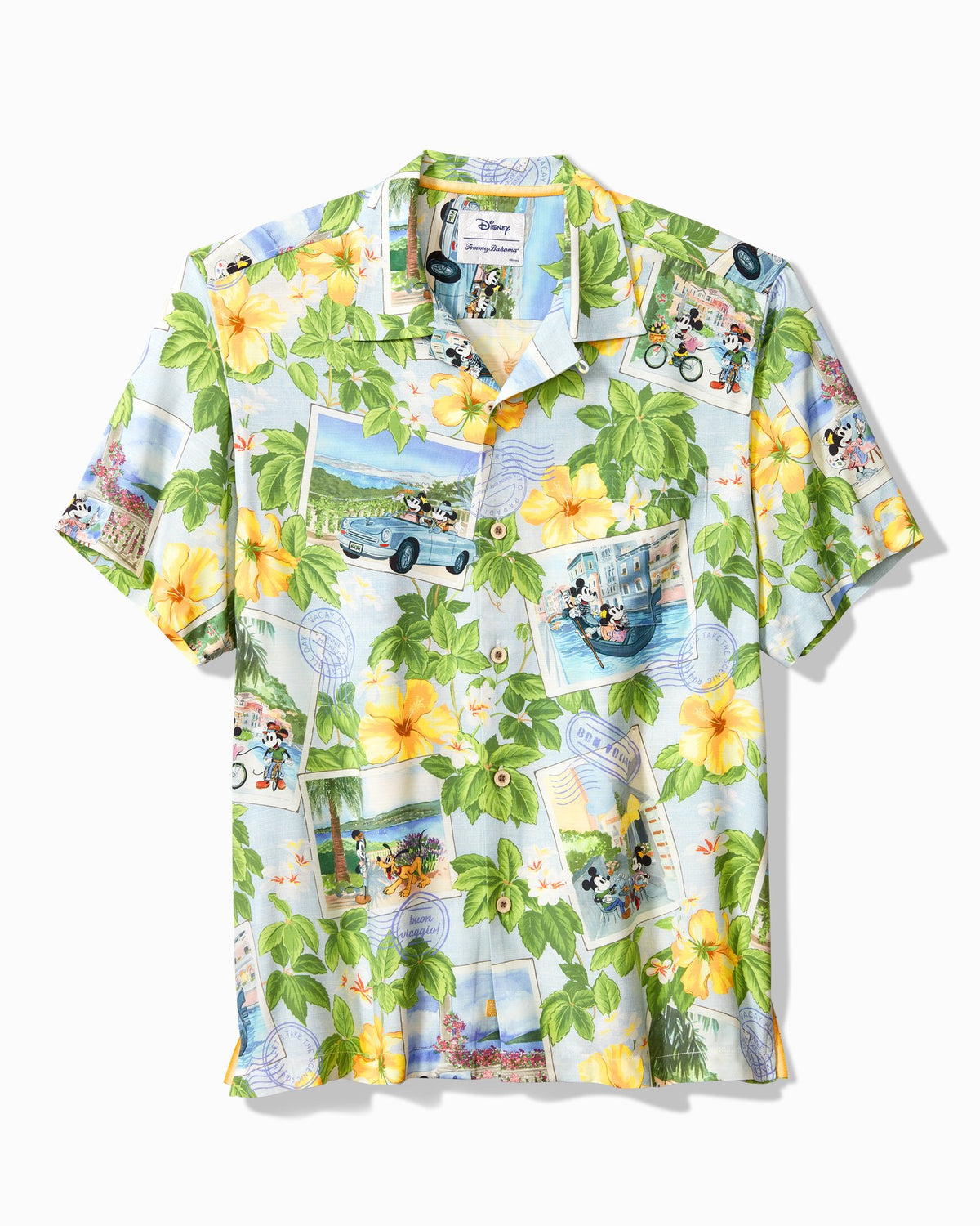 Disney Parks Tommy Bahama Mickey & Friends Hawaiian popular Camp Shirt Small