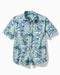 Tommy Bahama Bermuda Batik Nova Wave Camp Shirt Blue Freeze M  023791586980