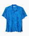 Tommy Bahama Coastal Ease Botanic Loom Short Sleeve Camp Shirt Turkish Sea M 023763832398