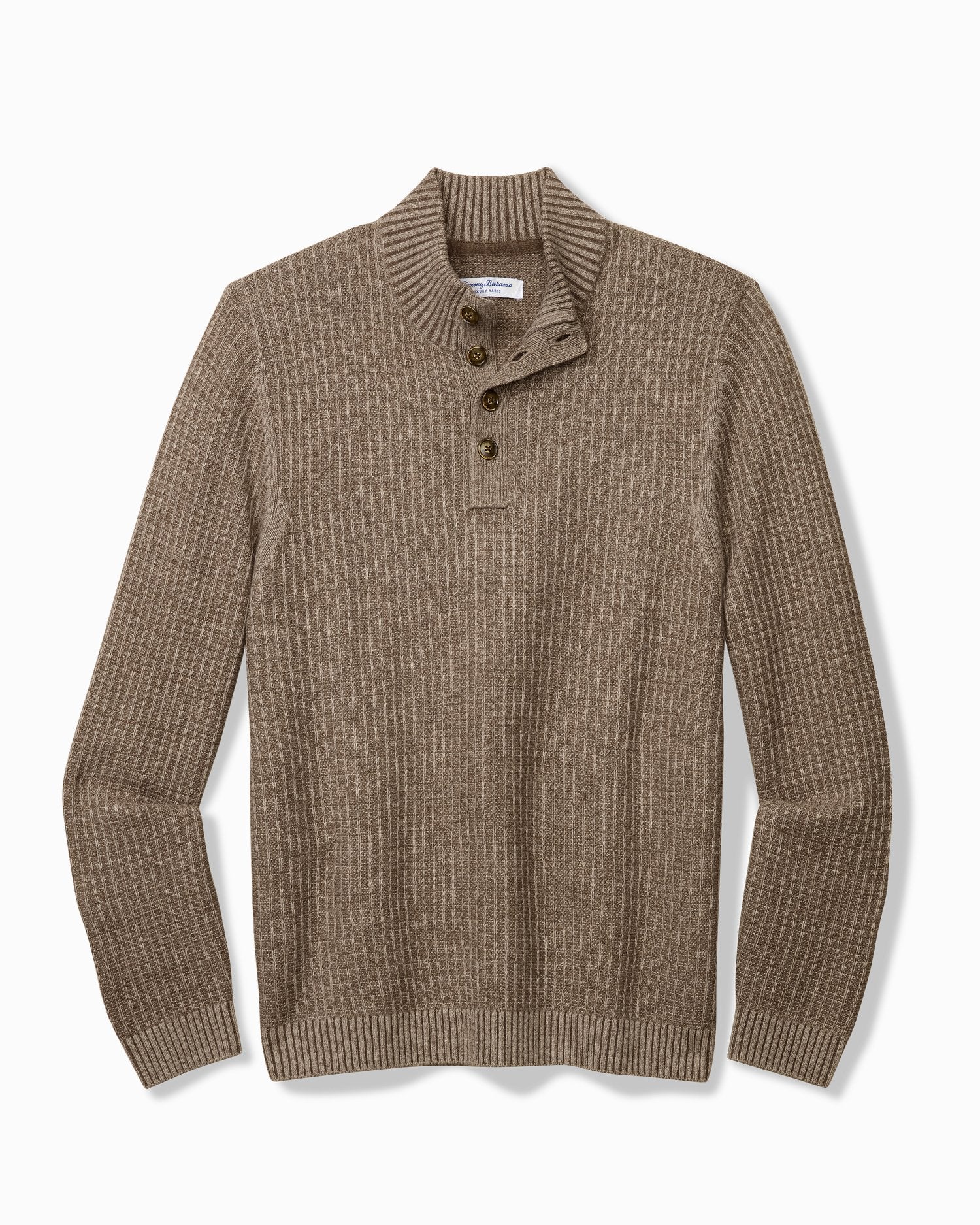 Tommy Bahama Autumn Pier Button Mock-Neck Sweater