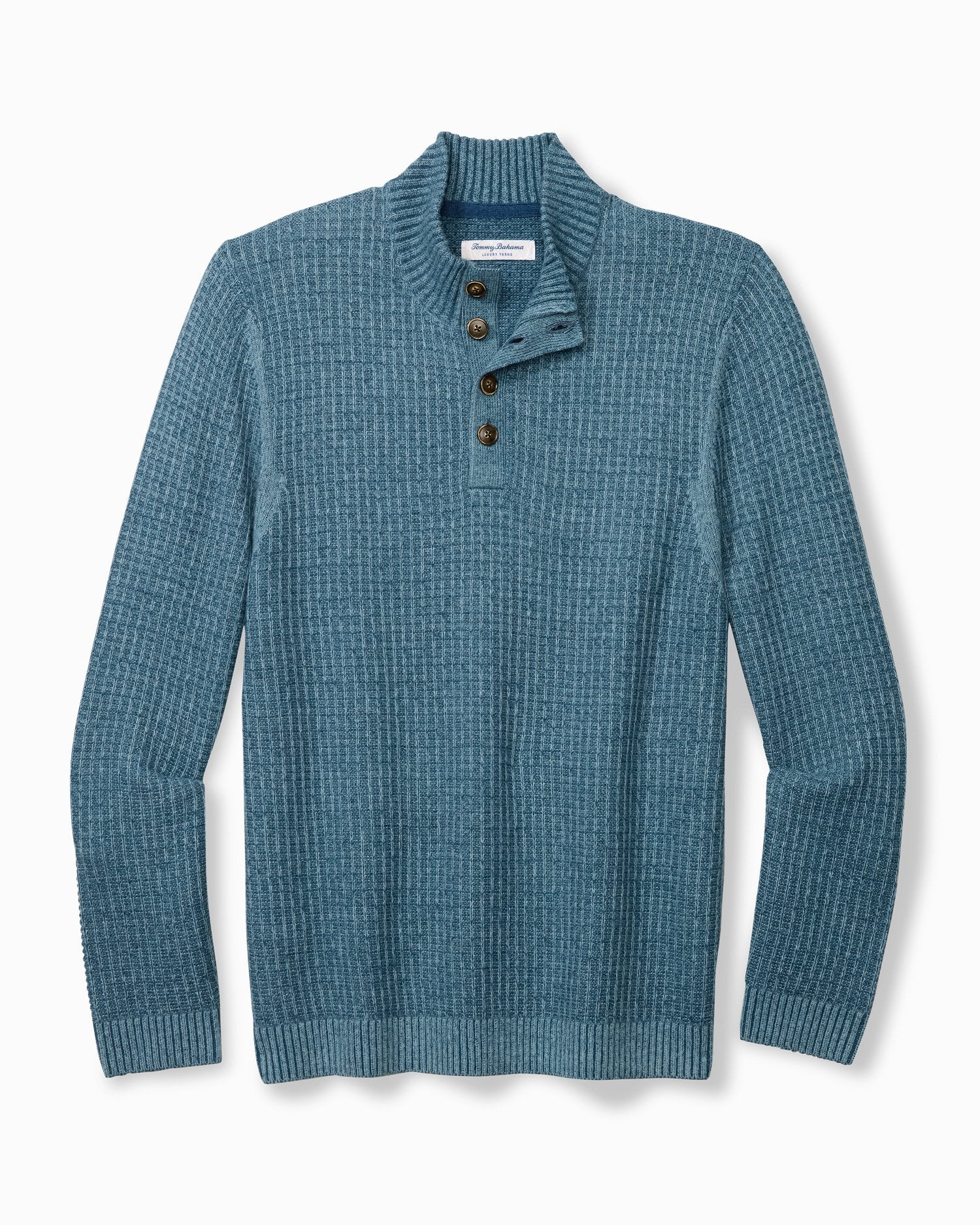 Tommy Bahama Autumn Pier Button Mock-Neck Sweater