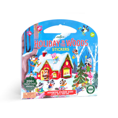 eeBoo Holiday in the Woods Shiny Sticker Book