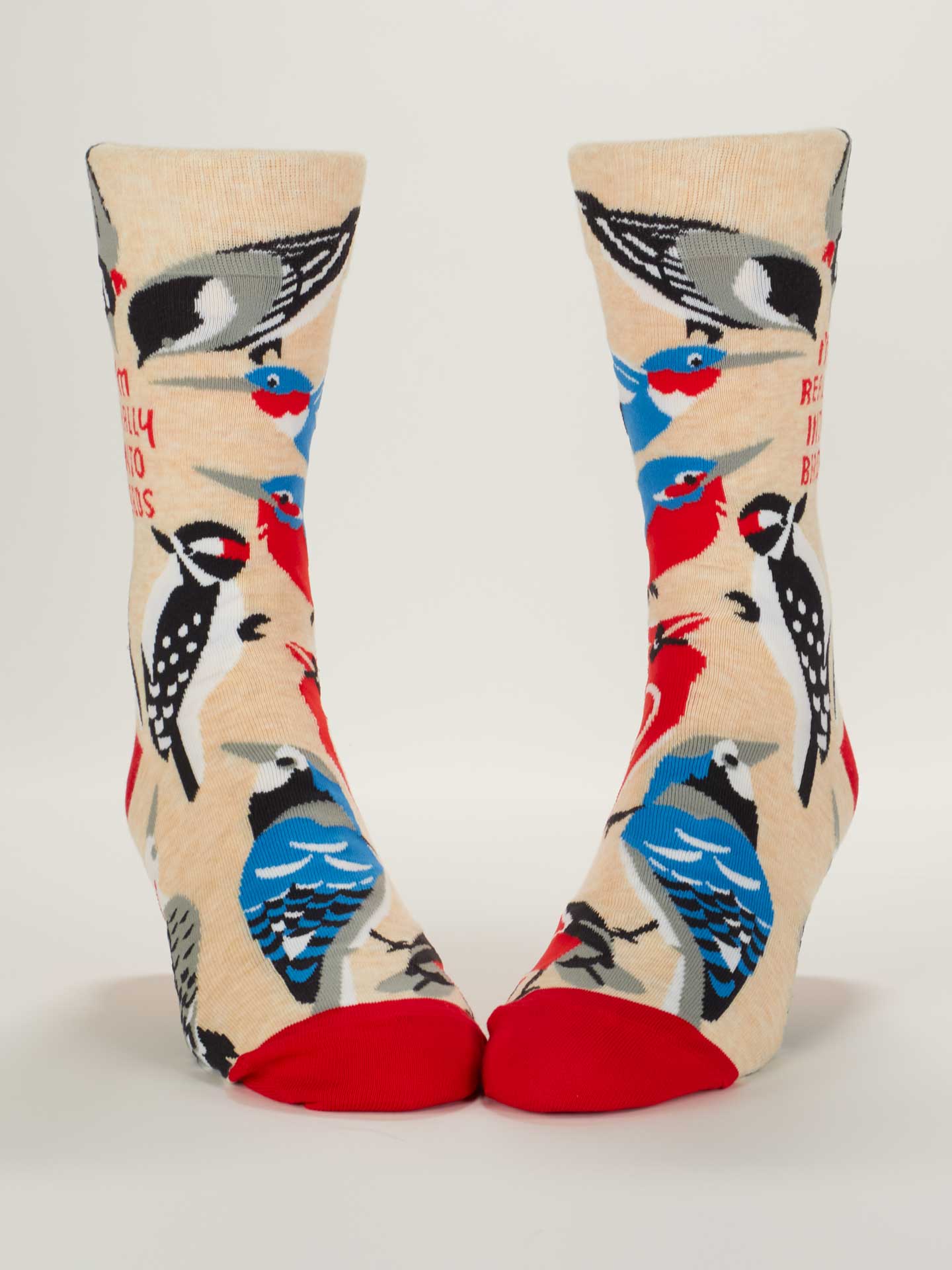 BLUQ I'm Really Into Birds Men's Crew Socks