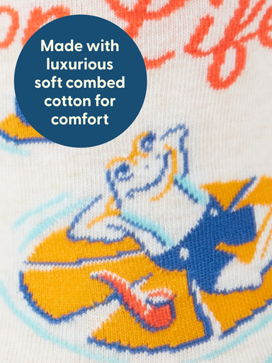 BLUQ Men's Crew Socks - High On Life...And Possibly Weed