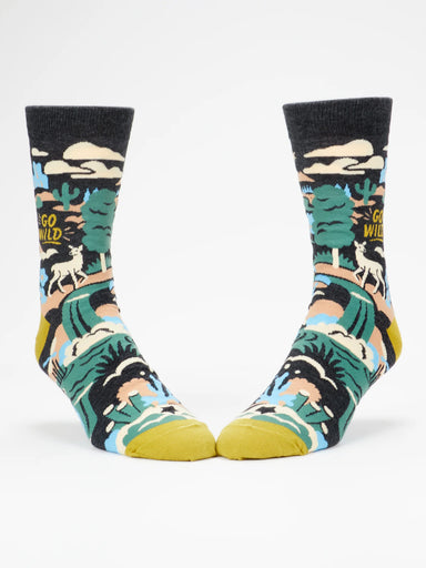 BLUQ Men's Crew Socks - Go Wild