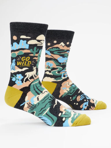 BLUQ Men's Crew Socks - Go Wild