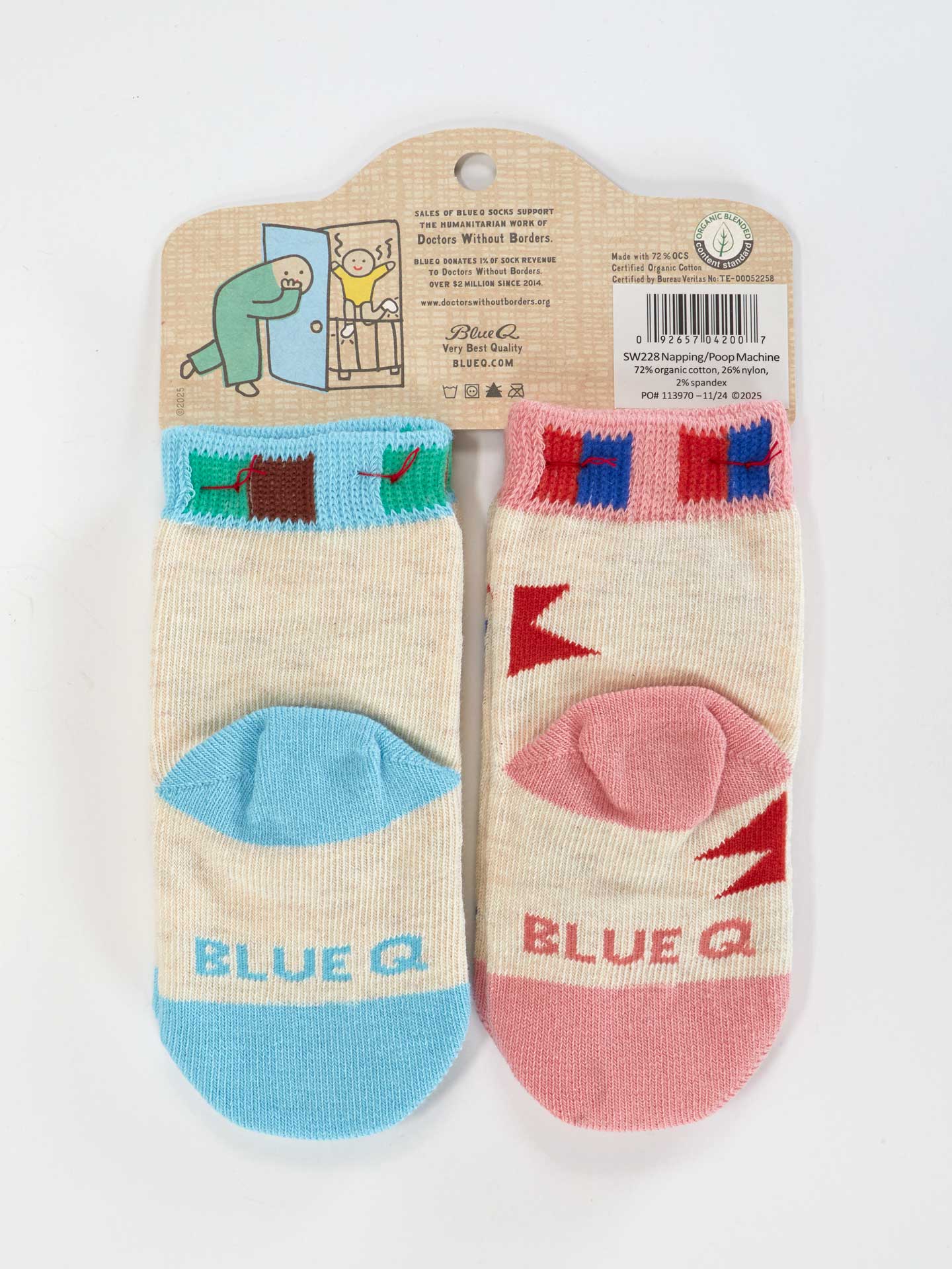 BLUQ Napping? In This Economy?/Poop Machine Baby Socks