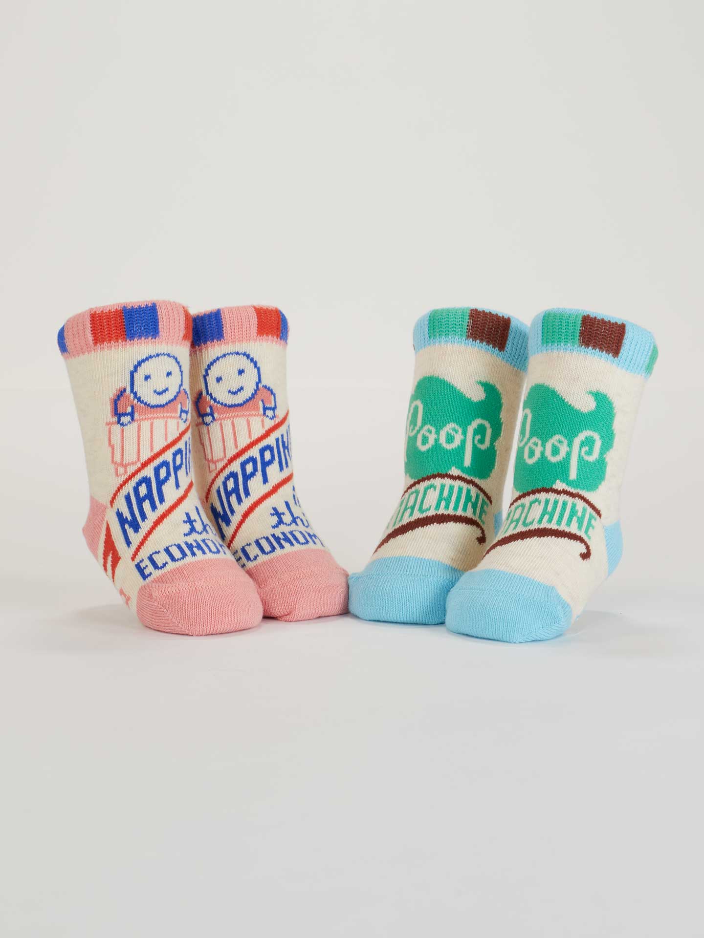 BLUQ Napping? In This Economy?/Poop Machine Baby Socks
