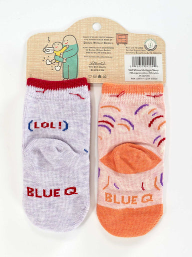 BLUQ Wait 'til You Hear Me Giggle./ Just Sleep When I Sleep. Lol. Baby Socks