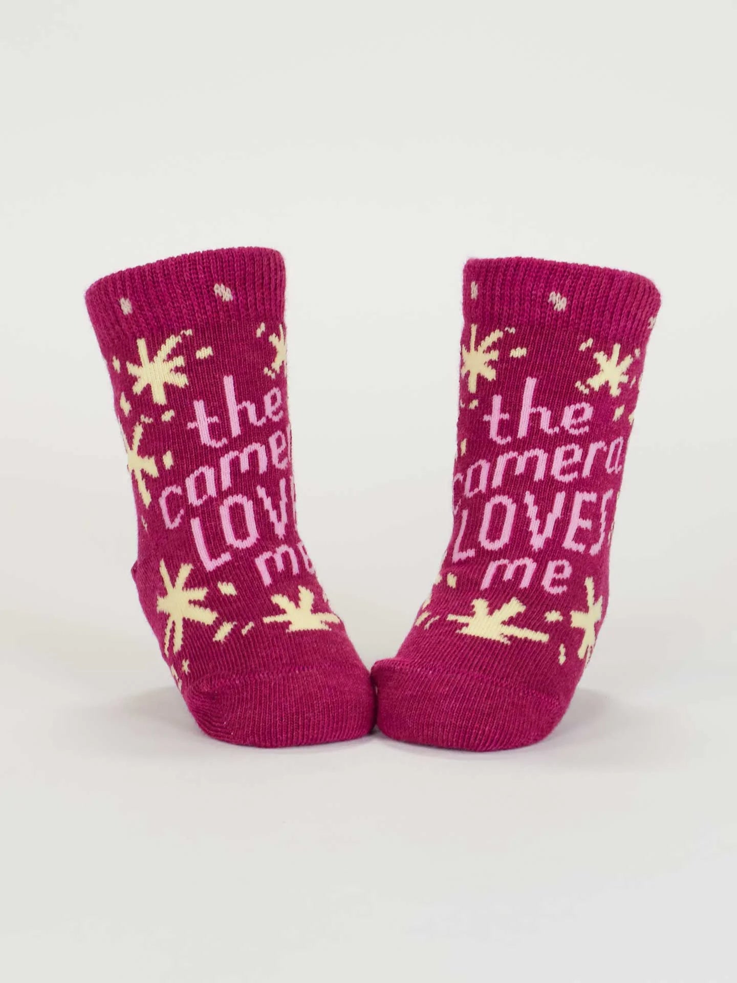 BLUQ The Camera Loves Me/ I Got One Brewing Baby Socks