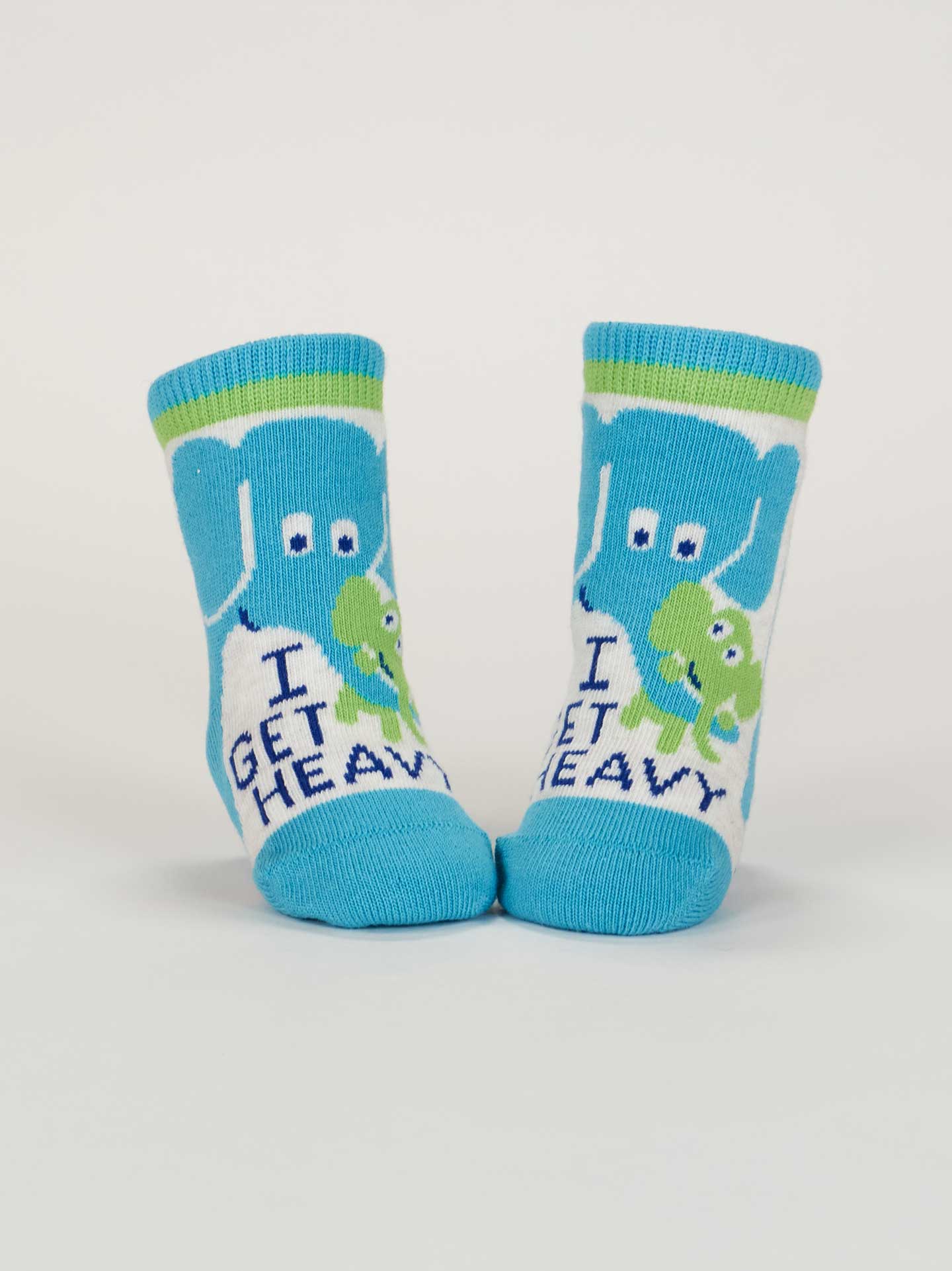 BLUQ Little Meatball/ I Get Heavy Baby Socks