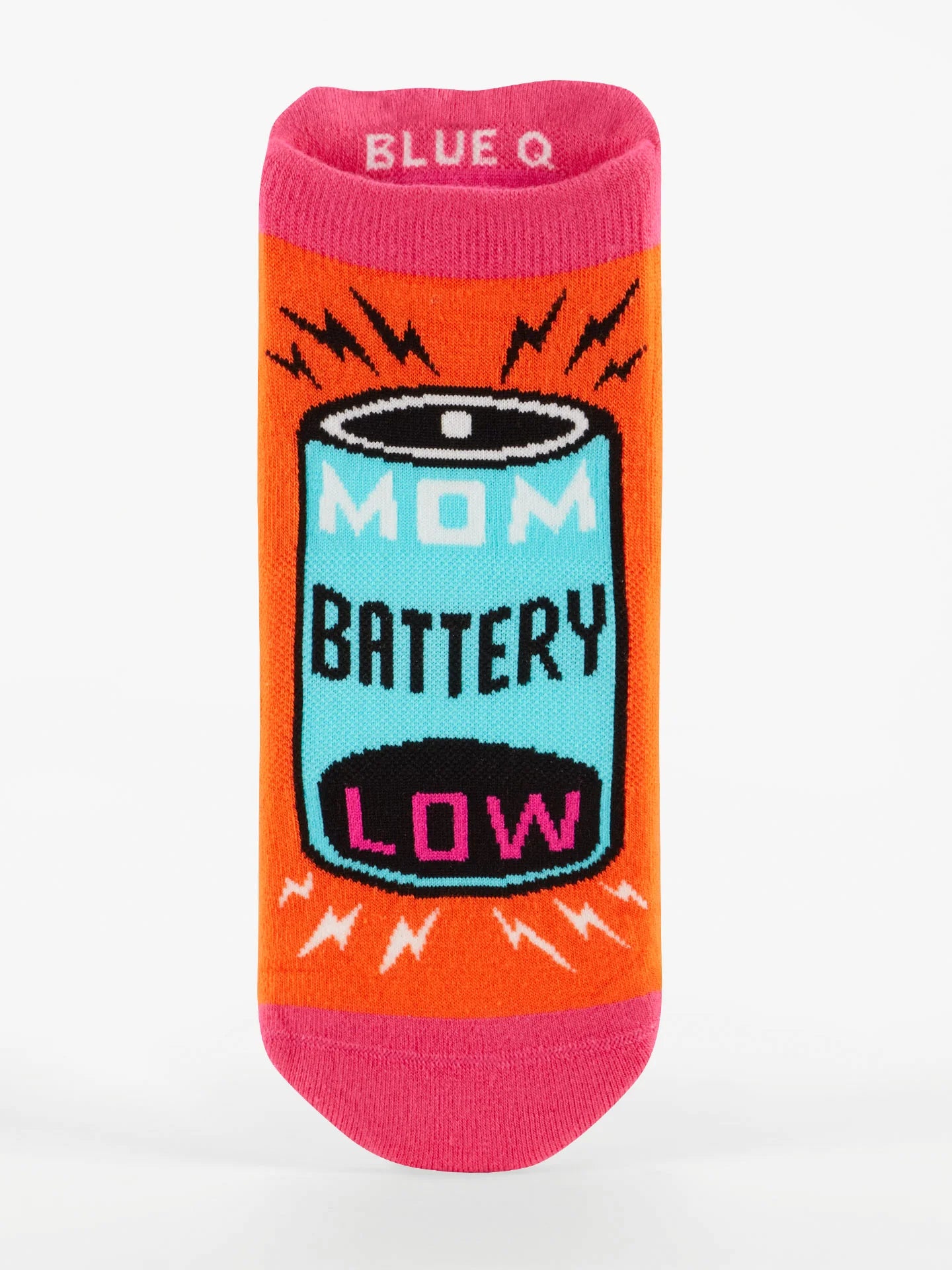 BLUQ Mom Battery Low Sneaker Socks (L/XL)