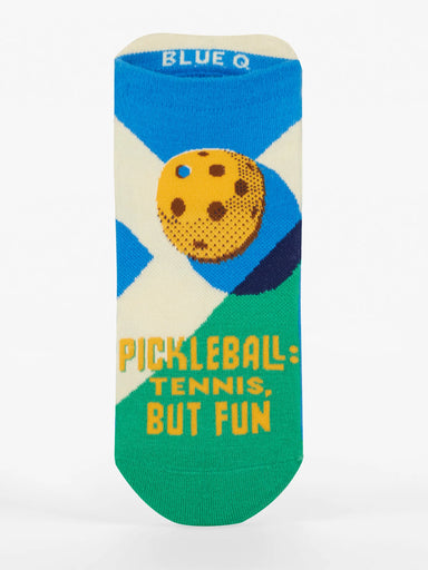 BLUQ Pickleball: Tennis, But Fun Sneaker Socks (L/XL)