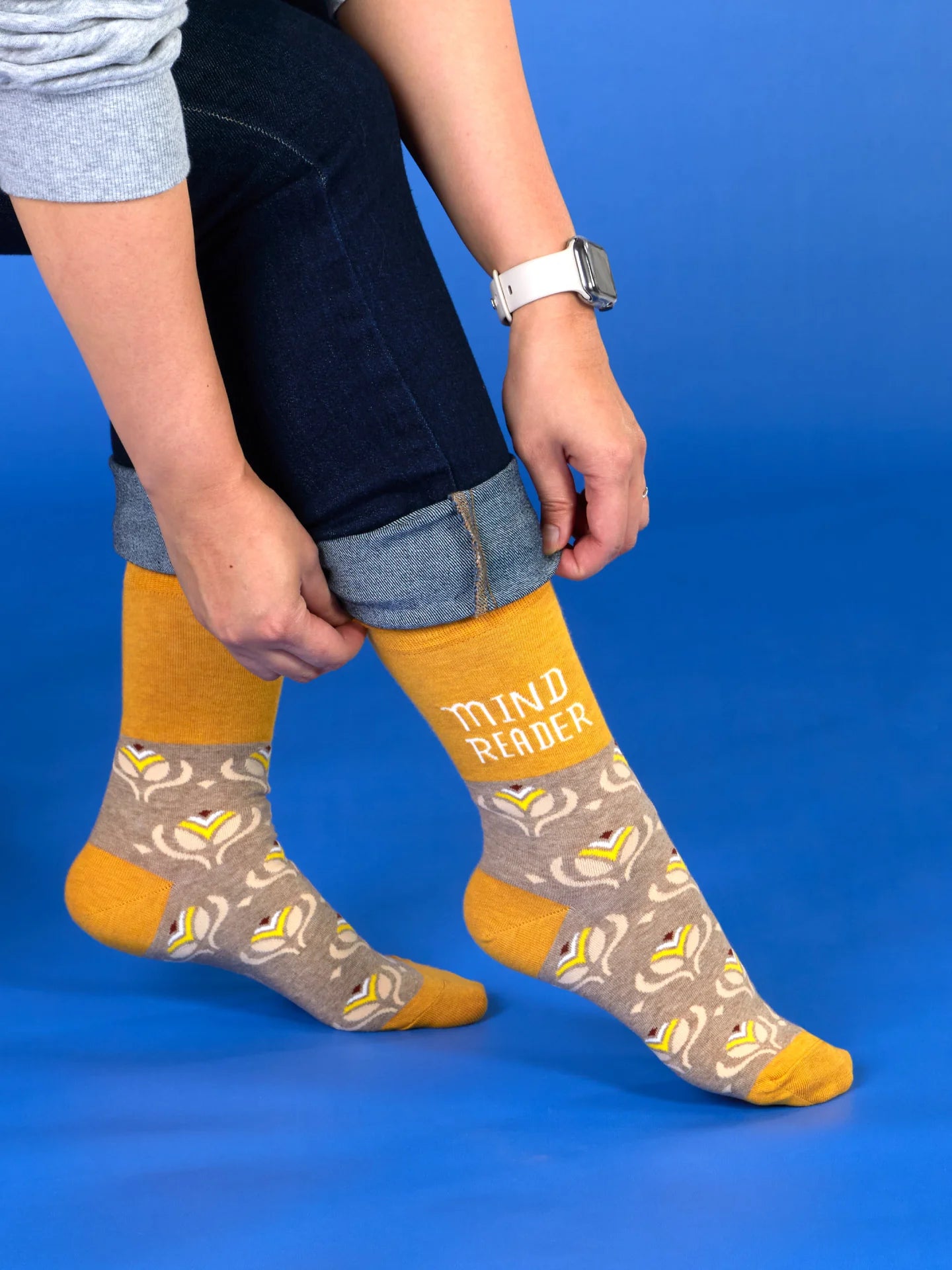 BLUQ Mind Reader Women's Crew Socks