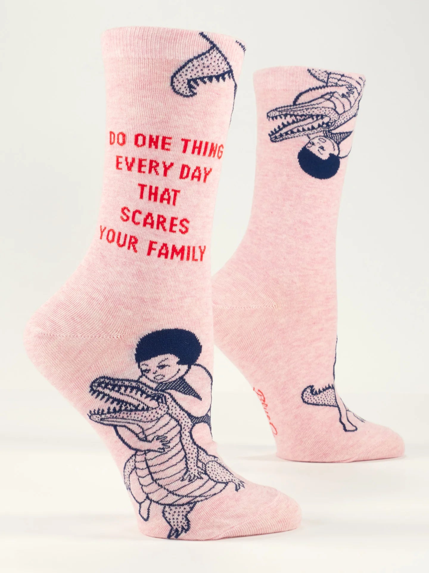 BLUQ Do One Thing Every Day That Scares Your Family Women's Crew Socks