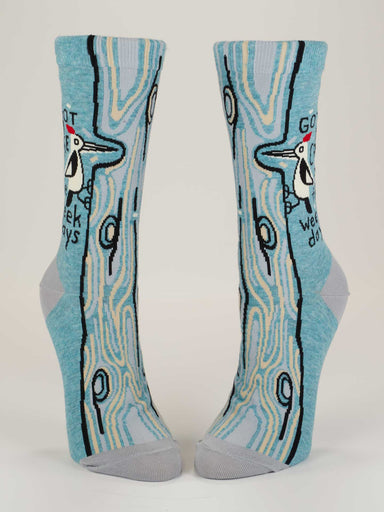BLUQ Got A Case Of The Weekdays Women's Crew Socks