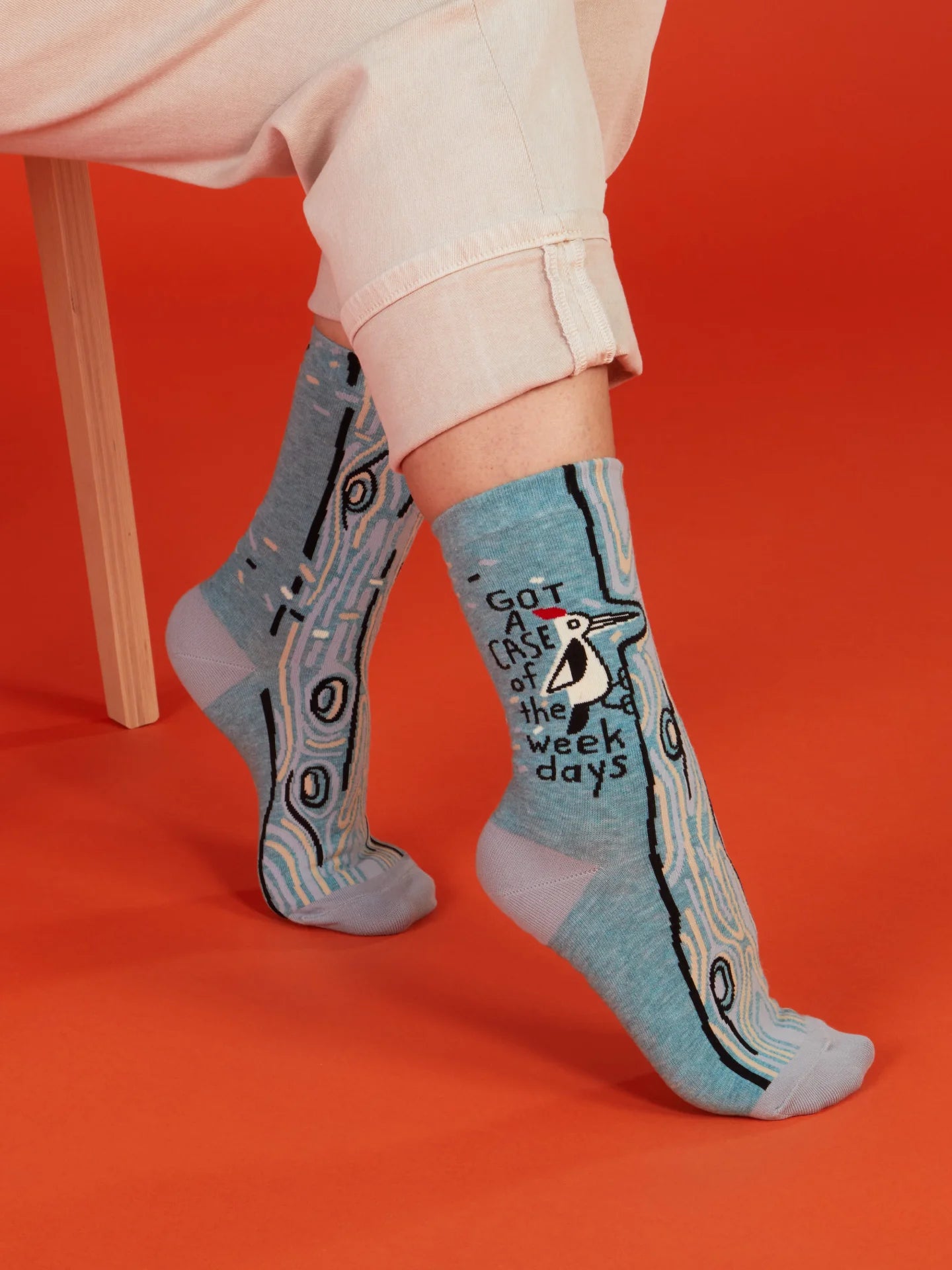 BLUQ Got A Case Of The Weekdays Women's Crew Socks