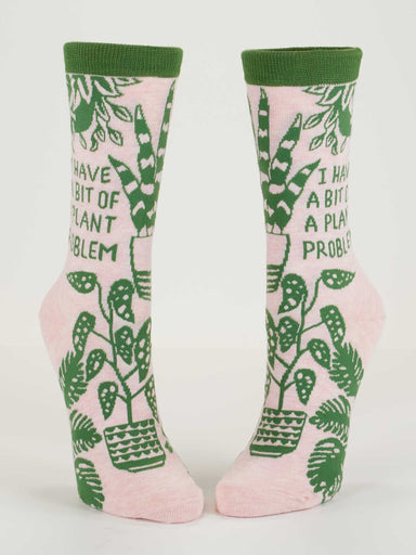 BLUQ I Have A Bit Of A Plant Problem Crew Socks