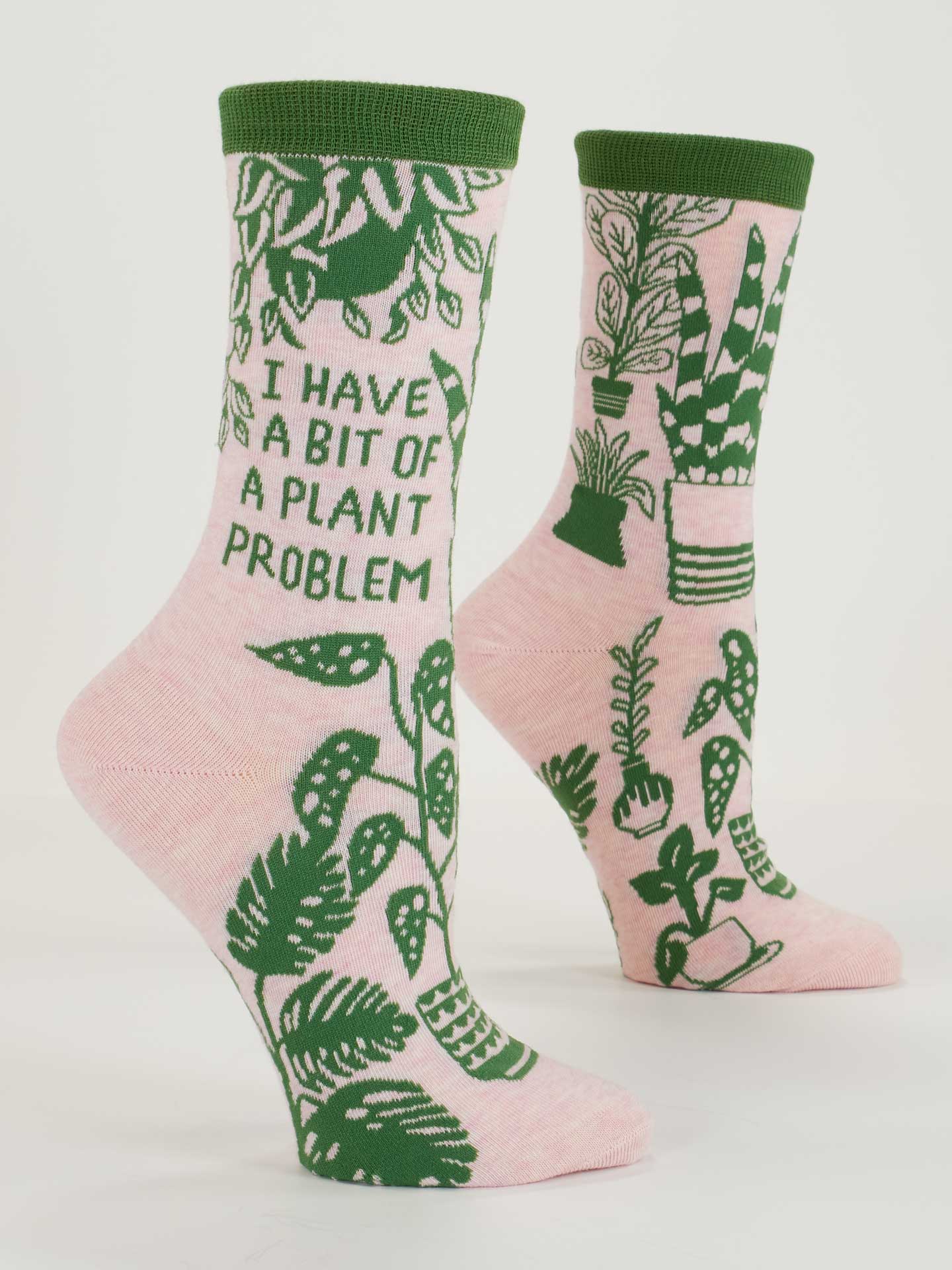 BLUQ I Have A Bit Of A Plant Problem Crew Socks