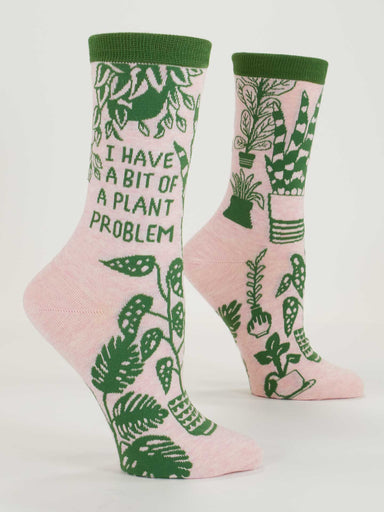 BLUQ I Have A Bit Of A Plant Problem Crew Socks