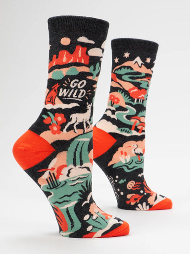BLUQ Women's Crew Socks - Go Wild