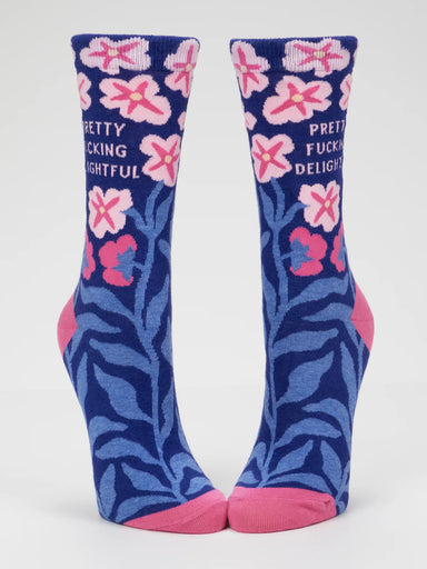 BLUQ Women's Crew Socks - Pretty F*cking Delightful