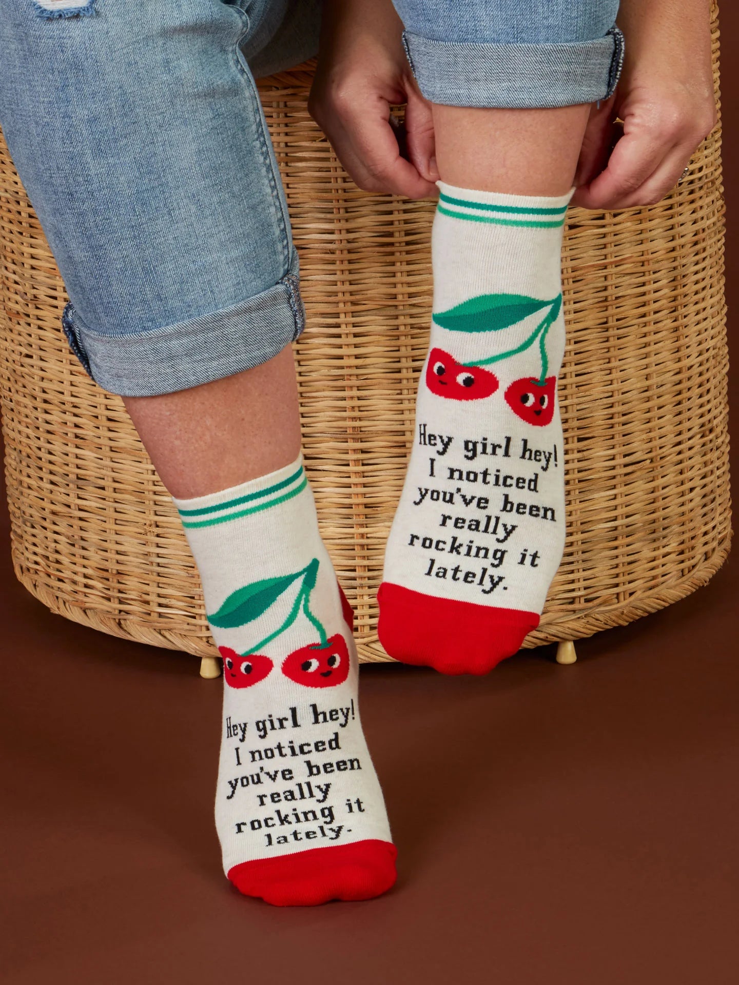 BLUQ Hey Girl Hey! I Noticed You've Been Really Rocking It Lately. Women's Ankle Socks