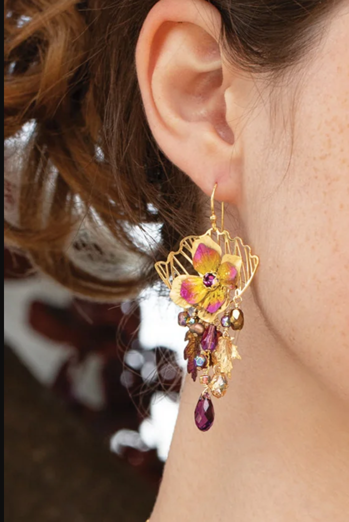 Holly Yashi 2023 Fall Limited Edition Earrings - Blushing Aubergine    