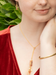 Holly Yashi Calla Lariat Necklace - Amber Dew    