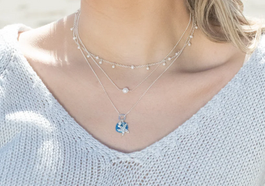 Holly Yashi Sandra Necklace - Shore Blue    