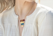 Holly Yashi Lana Talisman Necklace - Amber Wave