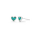 Boma Turquoise Heart Post Earrings