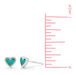 Boma Turquoise Heart Post Earrings