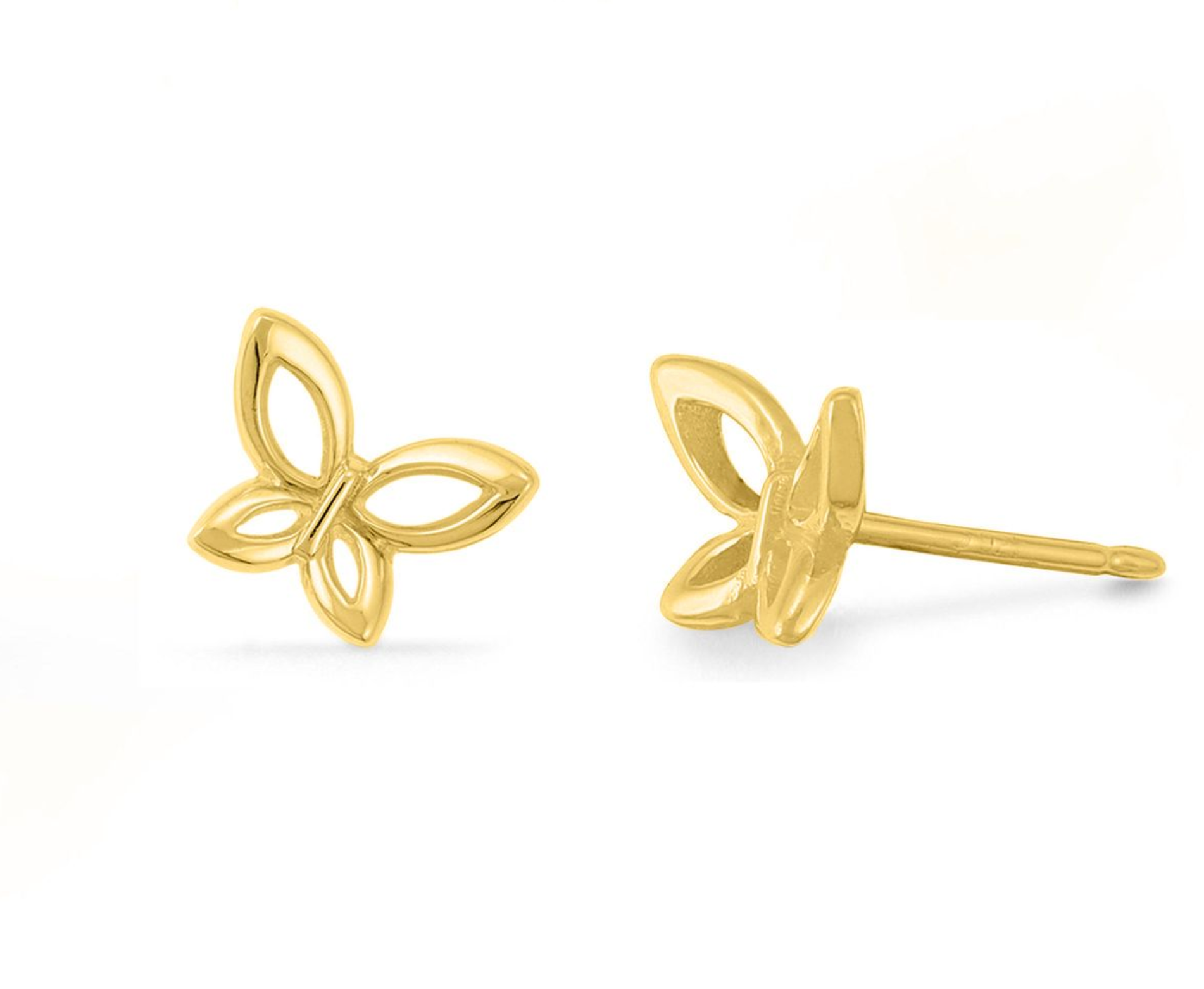 Boma 14K Gold Butterfly Post Earrings