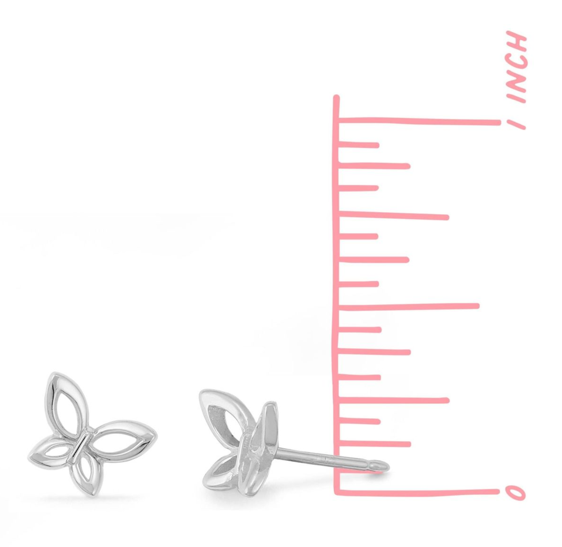 Boma 14K Gold Butterfly Post Earrings