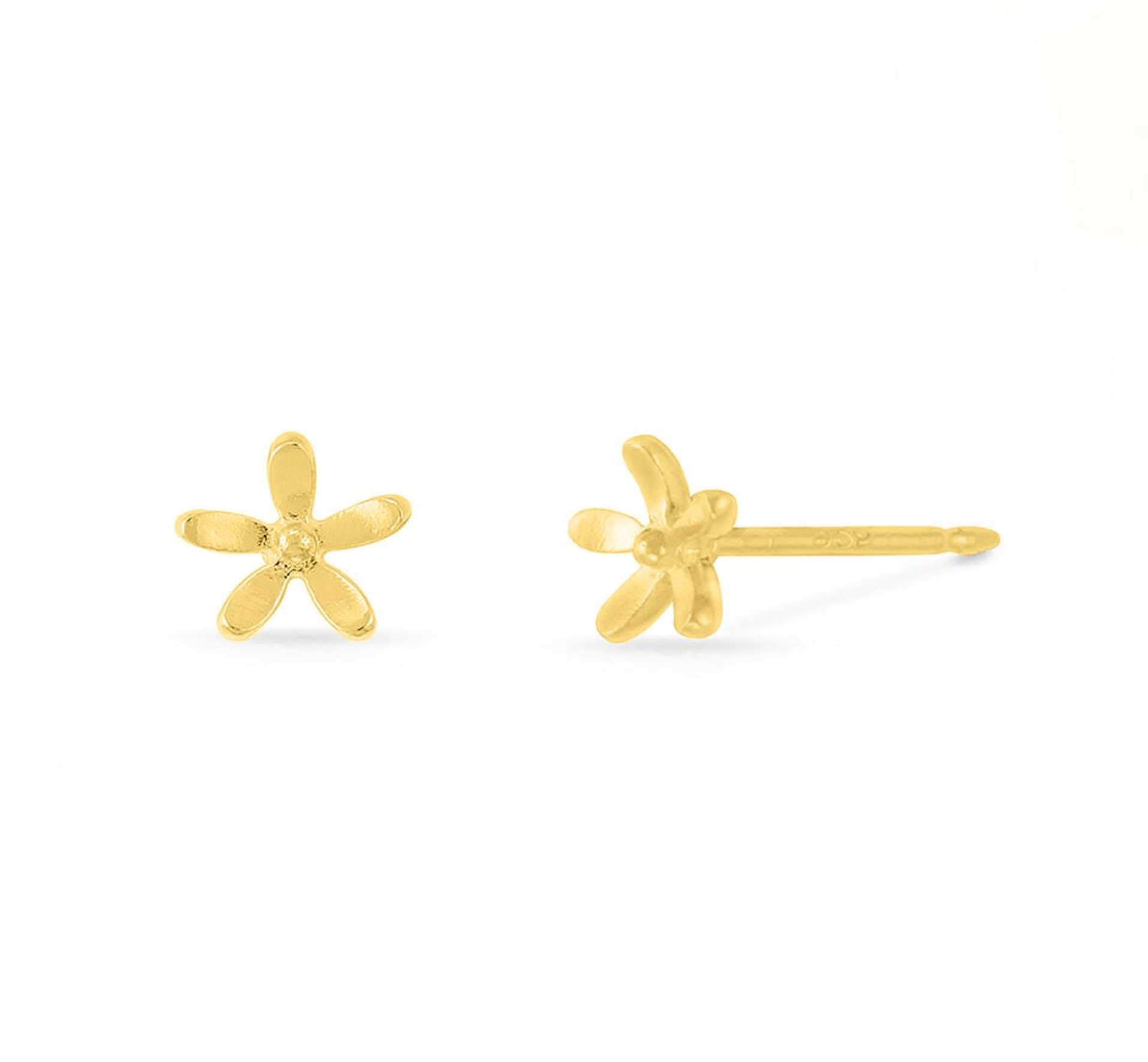 Boma 14K Gold Flower Post Earrings