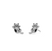 Boma Sterling Silver Baby Kitten Post Earrings