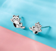 Boma Sterling Silver Baby Kitten Post Earrings