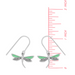 Boma Sterling Silver Green Dragonfly Earrings
